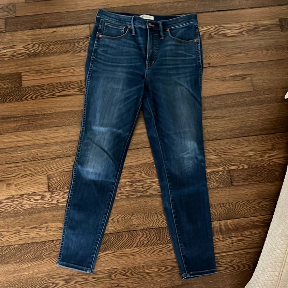 Madewell 10” High Rise Straight Skinny Jeans, size 30